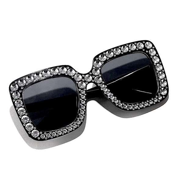 Black Rhinestone Oversized Sunglasses🕶 - Picture 10 of 13